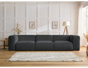 Ciemnoszara sofa 345 cm Zephyr – Bobochic Paris