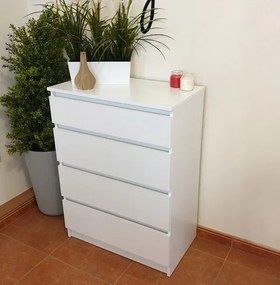 Biały komplet mebli szafa i komoda R8-S70