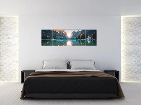 Obraz - Górskie jezioro (170x50 cm)