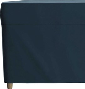 Pokrowiec na podnóżek Strandmon kolor niebieski tkanina połyskliwa, welwetowa