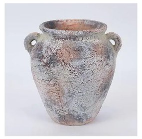 Dekoracyjny dzban szary/beżowy 21x24,5 cm