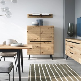 Komoda NORDICO 107 cm do Salonu Sypialni Dąb artisan
