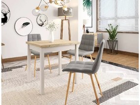 Stół jadalniany rozkładany FLIP 80(160)X80 cm, dąb Cremona Torro/kaszmir