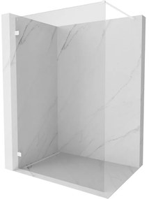 Mexen Lunar ścianka prysznicowa Walk-in lewa 140 x 200 cm, transparent 8 mm, biała - 830-140-000-20-00-L