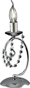 Magda Chromowana lampa stołowa z żelaza 1 światło H.27 Ø13 BL146-LT-CR