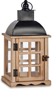 Lampion drewniany MIRO, 39 cm