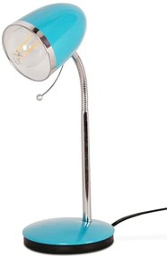 Turkusowa biurkowa lampka z włącznikiem - 12X S272 B9-H62