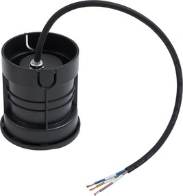 Zestaw 6 nowoczesnych reflektorów gruntowych czarnych GU10 50mm z efektem 4-punktowego światła IP65 - Cellar