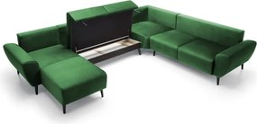 Narożnik BOSCO XL zestaw z elektryczną funkcją regulacji tkanina Monolith 37 Zielony WERSAL