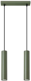 Podwójna oliwkowa lampa wisząca - M058-Maik