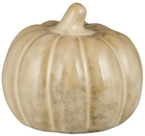 IB Laursen Ceramiczna dekoracja dynia PUMPKIN STANDING Ø8 cm kremowa