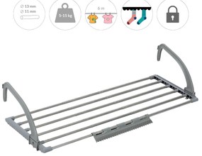 Suszarka na pranie na kaloryfer lub balkon, 41-104 cm, HENG