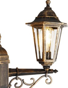 Inteligentny lampion zewnętrzny złoty 3-źródła światła z WiFi ST64 - New Haven