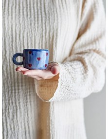 Niebieska kamionkowa filiżanka na espresso 115 ml Nini – Bloomingville Mini