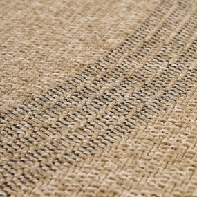 Dywan zewnętrzny okrągły Comilla beżowo-antracytowy 80 cm x 80 cm