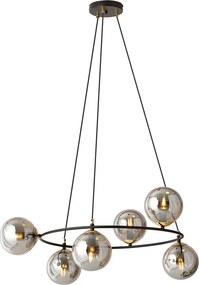 Nowoczesna lampa wisząca z grafitowymi kloszami - D109 K3-D13