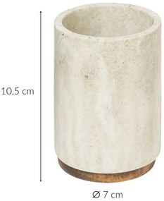 Kubek na szczoteczki do zębów COME, Ø 7 cm