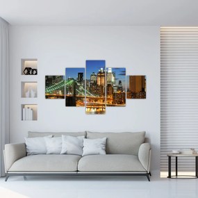 Obraz - Most z Nowym Jorkiem (125x70 cm)