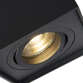 Reflektor czarny regulowany - Quadro 1 up Nowoczesny Oswietlenie wewnetrzne