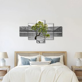 Obraz drzewa na środku jeziora (125x70 cm)