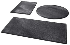 Ciemnoszare dywaniki łazienkowe zestaw 3 szt. 50x90 cm – Mila Home