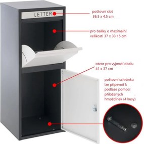 Skrzynka pocztowa na paczki i listy