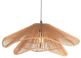 Lampa wisząca w kolorze złota z kloszem z plecionki papierowej ø 60 cm Sombra – Leitmotiv