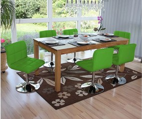 Krzesło do jadalni Cadiz (zestaw 6 sztuk),  zielony