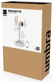 Plastikowy obrotowy organizer łazienkowy na kosmetyki Pirouette – Umbra