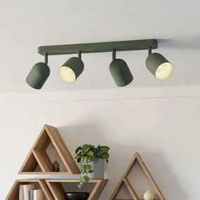 Eglo 44135 - Oprawa punktowa TILSTON 4xE14/40W/230V zielona