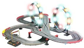 Tor wyścigowy 2 autka slot cars 1:43 pętla lampki