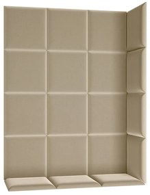 Zestaw 19 paneli tapicerowanych QUADRATTA 120x160 beżowy ELTAP