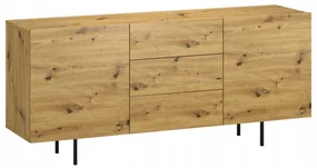 Komoda szeroka 3 szuflady 2drzwi sypialnia artisan