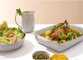 Porcelanowe naczynie do zapiekania Ladelle Artisan, 39x26,5 cm