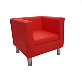 Fotel Monaco tkanina Eko-skóra : Kolor nogi - Chrom, Kolor tkaniny - EKO-SKÓRA - 15D, Wysokość nogi - 15 cm
