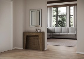 Konsola rozkładana 90x25/211 cm Anea Orzech wewnętrzne przedłużenia