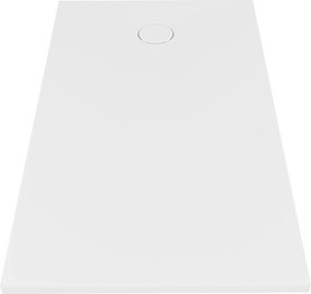 Brodzik prostokątny z konglomeratu RONA Classic | Różne rozmiary| Różne kolory : Kolor - Biały matowy , Rozmiar - 140x90 cm