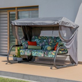 Huśtawka ogrodowa z moskitierą Venezia Lux Black Edition G058-02PB PATIO