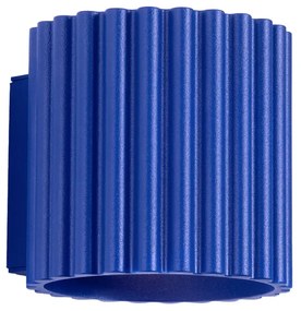 Kinkiet AURA ultramaryna G9 ryflowany SOLLUX  LIGHTING