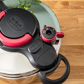 Garnek ciśnieniowy – szybkowar ze stali nierdzewnej 6 l Clipso Minut Easy P4620768 – Tefal