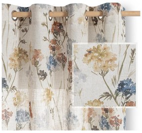 Kremowa zasłona 135x250 cm Flosi – Restilo