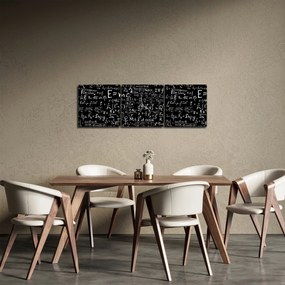 Obraz - Matematyka (z zegarem) (90x30 cm)