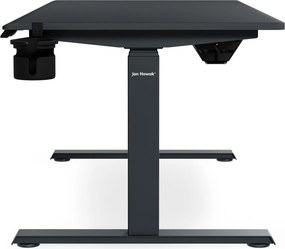 Biurko elektryczne z regulacją wysokości ergonomiczne antracytowe,1400x700 mm: ARIA