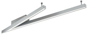 Szara lampa sufitowa LED ze sterowaniem głosowym/mobilną aplikacją i metalowym kloszem 35x127.5 cm Cicanto – CINQUE