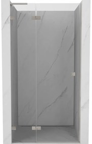Mexen Lunar L drzwi prysznicowe uchylne lewe 100 cm, transparent, nikiel szczotkowany - 834L-100-000-97-00-L
