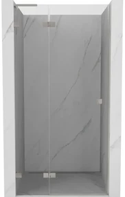 Mexen Lunar L drzwi prysznicowe uchylne lewe 100 cm, transparent, nikiel szczotkowany - 834L-100-000-97-00-L