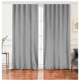 Białe/szare zasłony zestaw 2 szt. 140x260 cm – Mila Home