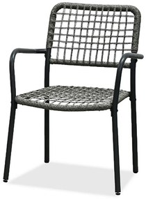 Autronic Zestaw ogrodowy 1+2, metal, polirattan, szary , AZ-L1103 GREY