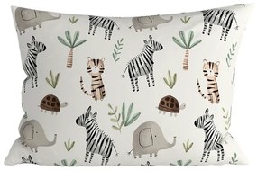 Zestaw 2 szt. dekoracyjnych poszewek na poduszkę JUNGARI 40x60 cm, kremowy