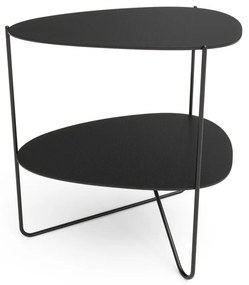Czarny metalowy stolik 37x44 cm Curve Double Bull – LIND DNA